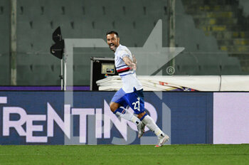 2020-10-02 - Fabio Quagliarella (UC Sampdoria) esultanza gol - FIORENTINA VS SAMPDORIA - ITALIAN SERIE A - SOCCER