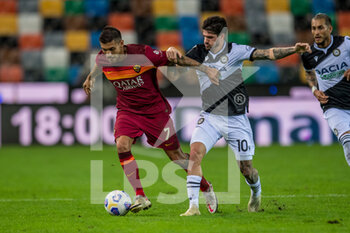 2020-10-03 - Lorenzo Pellegrini (AS Roma) and Rodrigo de Paul (Udinese Calcio) - UDINESE VS ROMA - ITALIAN SERIE A - SOCCER