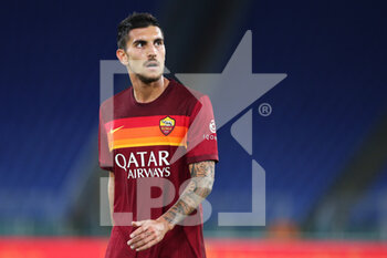 2020-10-18 - Lorenzo Pellegrini of Roma reacts during the Italian championship Serie A football match between AS Roma and Benevento Calcio on October 18, 2020 at Stadio Olimpico in Rome, Italy - Photo Federico Proietti / DPPI - AS ROMA VS BENEVENTO CALCIO - ITALIAN SERIE A - SOCCER