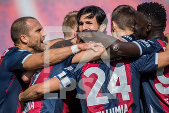 2020-10-18 - Roberto Soriano (Bologna FC) celebra il goal - BOLOGNA VS SASSUOLO - ITALIAN SERIE A - SOCCER