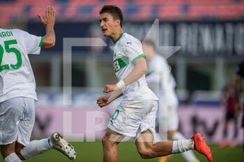 2020-10-18 - Filip Djuricic (US Sassuolo) celebra il goal - BOLOGNA VS SASSUOLO - ITALIAN SERIE A - SOCCER