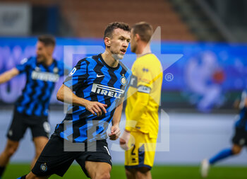 2020-10-31 - Ivan Perisic of FC Internazionale celebrates the goal during the Serie A 2020/21 match between FC Internazionale vs Parma Calcio at the San Siro Stadium, Milan, Italy on October 31, 2020 - Photo Fabrizio Carabelli - INTER VS PARMA - ITALIAN SERIE A - SOCCER