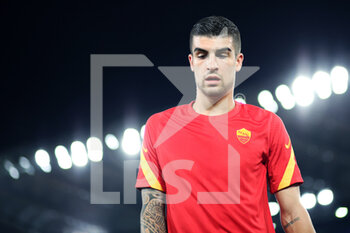 2020-11-01 - Gianluca Mancini of Roma warming up before the Italian championship Serie A football match between AS Roma and ACF Fiorentina on November 1, 2020 at Stadio Olimpico in Rome, Italy - Photo Federico Proietti / DPPI - AS ROMA AND ACF FIORENTINA - ITALIAN SERIE A - SOCCER