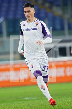 2020-11-01 - Jose' Maria Callejon of Fiorentina in action during the Italian championship Serie A football match between AS Roma and ACF Fiorentina on November 1, 2020 at Stadio Olimpico in Rome, Italy - Photo Federico Proietti / DPPI - AS ROMA AND ACF FIORENTINA - ITALIAN SERIE A - SOCCER