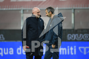 2020-11-04 - head coach Rolando Maran (Genoa) e head coach Marco Giampaolo (Torino) - GENOA VS TORINO - ITALIAN SERIE A - SOCCER
