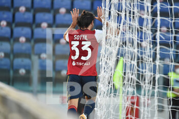 2020-11-07 - Riccardo Sottil of Cagliari Calcio, Esultanza, Celebration after scoring goal - CAGLIARI VS SAMPDORIA - ITALIAN SERIE A - SOCCER