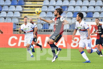 2020-11-07 - Leonardo Pavoletti of Cagliari Calcio - CAGLIARI VS SAMPDORIA - ITALIAN SERIE A - SOCCER