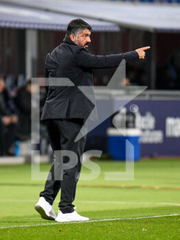 2020-11-08 - Gennaro Gattuso (Coach SSC Napoli) gestures - BOLOGNA VS NAPOLI - ITALIAN SERIE A - SOCCER