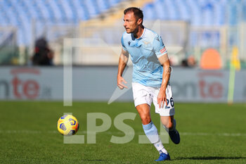 2020-11-08 - Stefan Radu of Lazio in action during the Italian championship Serie A football match between SS Lazio and Juventus FC on November 8, 2020 at Stadio Olimpico in Rome, Italy - Photo Federico Proietti / DPPI - SS LAZIO VS JUVENTUS FC - ITALIAN SERIE A - SOCCER
