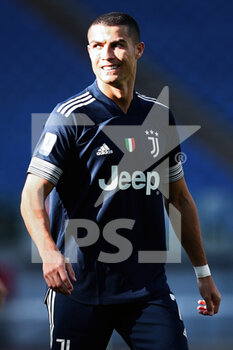2020-11-08 - Cristiano Ronaldo of Juventus in action during the Italian championship Serie A football match between SS Lazio and Juventus FC on November 8, 2020 at Stadio Olimpico in Rome, Italy - Photo Federico Proietti / DPPI - SS LAZIO VS JUVENTUS FC - ITALIAN SERIE A - SOCCER