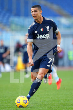 2020-11-08 - Cristiano Ronaldo of Juventus in action during the Italian championship Serie A football match between SS Lazio and Juventus FC on November 8, 2020 at Stadio Olimpico in Rome, Italy - Photo Federico Proietti / DPPI - SS LAZIO VS JUVENTUS FC - ITALIAN SERIE A - SOCCER