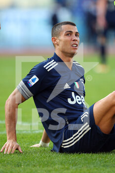 2020-11-08 - Cristiano Ronaldo of Juventus reacts on the ground during the Italian championship Serie A football match between SS Lazio and Juventus FC on November 8, 2020 at Stadio Olimpico in Rome, Italy - Photo Federico Proietti / DPPI - SS LAZIO VS JUVENTUS FC - ITALIAN SERIE A - SOCCER