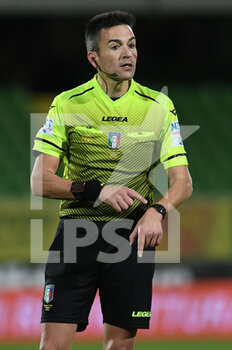 2020-11-21 - Antonio Rapuano referee of the match - SPEZIA VS ATALANTA - ITALIAN SERIE A - SOCCER