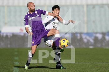 2020-11-22 - Borja Valero (ACF Fiorentina) in azione - FIORENTINA VS BENEVENTO - ITALIAN SERIE A - SOCCER