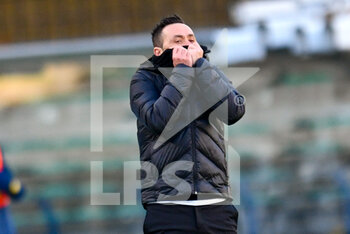 2020-11-22 - rabbia Roberto De Zerbi (Coach US Sassuolo) - HELLAS VERONA VS SASSUOLO - ITALIAN SERIE A - SOCCER
