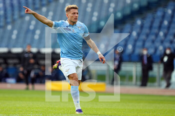 2020-11-29 - Ciro Immobile of Lazio in action during the Italian championship Serie A football match between SS Lazio and Udinese Calcio on November 29, 2020 at Stadio Olimpico in Rome, Italy - Photo Federico Proietti / DPPI - SS LAZIO VS UDINESE CALCIO - ITALIAN SERIE A - SOCCER