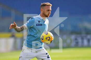 2020-11-29 - Manuel Lazzari of Lazio in action during the Italian championship Serie A football match between SS Lazio and Udinese Calcio on November 29, 2020 at Stadio Olimpico in Rome, Italy - Photo Federico Proietti / DPPI - SS LAZIO VS UDINESE CALCIO - ITALIAN SERIE A - SOCCER