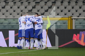 2020-11-30 - Sampdoria celebrates the goal - TORINO FC VS UC SAMPDORIA - ITALIAN SERIE A - SOCCER