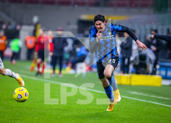 2020-12-05 - Alessandro Bastoni of FC Internazionale during the Serie A 2020/21 football match between FC Internazionale vs Bologna FC at the San Siro Stadium, Milan, Italy on December 05, 2020 - Photo FCI / Fabrizio Carabelli - INTER VS BOLOGNA - ITALIAN SERIE A - SOCCER