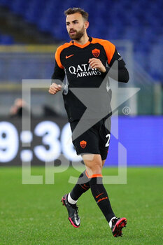 2020-12-06 - Borja Mayoral of Roma in action during the Italian championship Serie A football match between AS Roma and US Sassuolo Calcio on December 6, 2020 at Stadio Olimpico in Rome, Italy - Photo Federico Proietti / DPPI - AS ROMA VS US SASSUOLO CALCIO - ITALIAN SERIE A - SOCCER