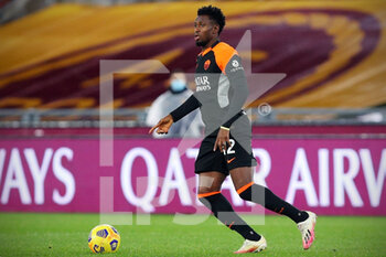 2020-12-06 - Amadou Diawaral of Roma in action during the Italian championship Serie A football match between AS Roma and US Sassuolo Calcio on December 6, 2020 at Stadio Olimpico in Rome, Italy - Photo Federico Proietti / DPPI - AS ROMA VS US SASSUOLO CALCIO - ITALIAN SERIE A - SOCCER