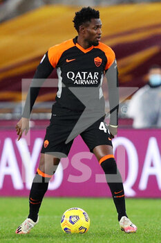 2020-12-06 - Amadou Diawaral of Roma in action during the Italian championship Serie A football match between AS Roma and US Sassuolo Calcio on December 6, 2020 at Stadio Olimpico in Rome, Italy - Photo Federico Proietti / DPPI - AS ROMA VS US SASSUOLO CALCIO - ITALIAN SERIE A - SOCCER