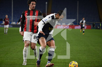 2020-12-06 - Sandro Tonali Milan), ANTONIO CANDREVA (Sampdoria) - SAMPDORIA VS MILAN - ITALIAN SERIE A - SOCCER