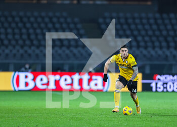 2020-12-12 - Kevin Bonifazi of Udinese Calcio during the Serie A 2020/21 football match between Torino FC vs Udinese Calcio at the Stadio Olimpico Grande Torino, Turin, Italy on December 12, 2020 - Photo FCI / Fabrizio Carabelli - TORINO VS UDINESE - ITALIAN SERIE A - SOCCER