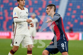 2020-12-13 - Nicolas Domínguez (Bologna) celebrates after scoring a goal -  BOLOGNA FC VS AS ROMA - ITALIAN SERIE A - SOCCER