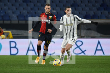2020-12-13 - Marko Pjaca (Genoa), Adrien Rabiot (Juventus) - GENOA VS JUVENTUS - ITALIAN SERIE A - SOCCER