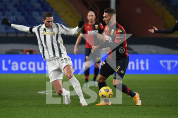 2020-12-13 - Adrien Rabiot (Juventus), Petar Brlek (Genoa) - GENOA VS JUVENTUS - ITALIAN SERIE A - SOCCER
