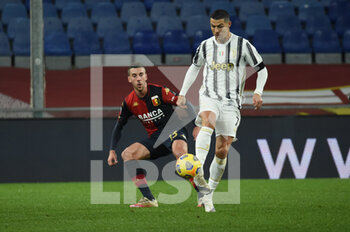 2020-12-13 - Mattia Bani (Genoa), Cristiano Ronaldo (Juventus) - GENOA VS JUVENTUS - ITALIAN SERIE A - SOCCER