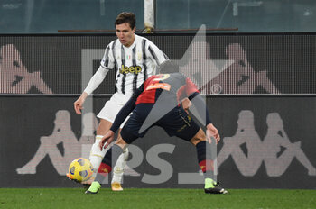 2020-12-13 - Federico Chiesa (Juventus), Edoardo Goldaniga (Genoa) - GENOA VS JUVENTUS - ITALIAN SERIE A - SOCCER