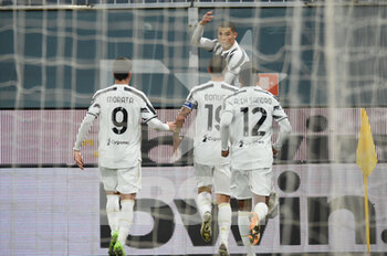 2020-12-13 - Cristiano Ronaldo (Juventus), celebrates after scoring a goal - GENOA VS JUVENTUS - ITALIAN SERIE A - SOCCER