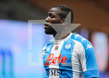 2020-12-16 - Kalidou Koulibaly of SSC Napoli during the Serie A 2020/21 football match between FC Internazionale vs SSC Napoli at the San Siro Stadium, Milan, Italy on December 16, 2020 - Photo FCI / Fabrizio Carabelli - INTER VS NAPOLI - ITALIAN SERIE A - SOCCER