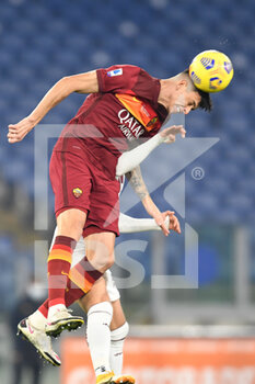 2020-12-17 -  ROME, ITALY - December 17 :  Gonzalo villar of AS Roma action during the Serie A soccer match between AS Roma and Torino FC at Stadio Olimpico on December 17,2020 in Rome Italy - ROMA VS TORINO - ITALIAN SERIE A - SOCCER