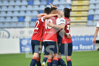 2020-12-20 - Charalampos Lykogiannis of Cagliari Calcio, Esultanza, Celebration after scoring goal - CAGLIARI CALCIO VS UDINESE CALCIO - ITALIAN SERIE A - SOCCER