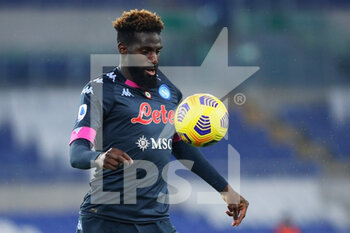 2020-12-20 - Tiemoue' Bakayoko of Napoli in action during the Italian championship Serie A football match between SS Lazio and SSC Napoli on December 20, 2020 at Stadio Olimpico in Rome, Italy - Photo Federico Proietti / DPPI - SS LAZIO VS SSC NAPOLI - ITALIAN SERIE A - SOCCER