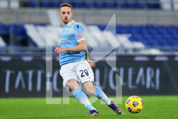 2020-12-20 - Manuel Lazzari of Lazio in action during the Italian championship Serie A football match between SS Lazio and SSC Napoli on December 20, 2020 at Stadio Olimpico in Rome, Italy - Photo Federico Proietti / DPPI - SS LAZIO VS SSC NAPOLI - ITALIAN SERIE A - SOCCER