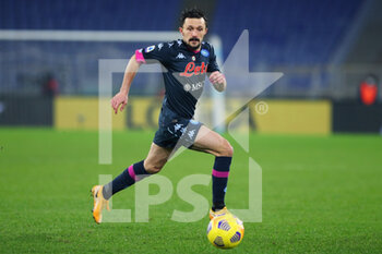 2020-12-20 - Mario Rui of Napoli in action during the Italian championship Serie A football match between SS Lazio and SSC Napoli on December 20, 2020 at Stadio Olimpico in Rome, Italy - Photo Federico Proietti / DPPI - SS LAZIO VS SSC NAPOLI - ITALIAN SERIE A - SOCCER