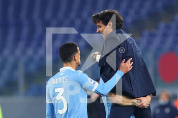 2020-12-20 - Luis Alberto of Lazio celebrates with Luiz Felipe Ramos (L) and the head coach Simone Inzaghi (UP) after scoring 2-0 goal during the Italian championship Serie A football match between SS Lazio and SSC Napoli on December 20, 2020 at Stadio Olimpico in Rome, Italy - Photo Federico Proietti / DPPI - SS LAZIO VS SSC NAPOLI - ITALIAN SERIE A - SOCCER
