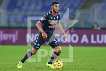 2020-12-20 - Nikola Maksimovic of Napoli in action during the Italian championship Serie A football match between SS Lazio and SSC Napoli on December 20, 2020 at Stadio Olimpico in Rome, Italy - Photo Federico Proietti / DPPI - SS LAZIO VS SSC NAPOLI - ITALIAN SERIE A - SOCCER