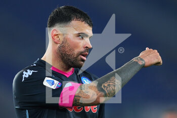 2020-12-20 - Andrea Petagna of Napoli reacts during the Italian championship Serie A football match between SS Lazio and SSC Napoli on December 20, 2020 at Stadio Olimpico in Rome, Italy - Photo Federico Proietti / DPPI - SS LAZIO VS SSC NAPOLI - ITALIAN SERIE A - SOCCER