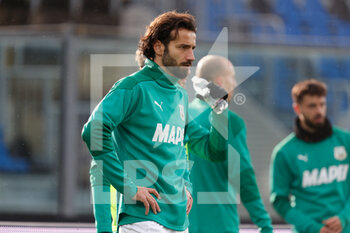 2021-01-03 - Gian Marco Ferrari (US Sassuolo Calcio) riscaldamento pre partita - ATALANTA VS SASSUOLO - ITALIAN SERIE A - SOCCER