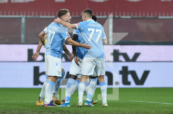 2021-01-03 - esultanza giocatori Lazio, dopa la rete dello 0 a 1 - GENOA VS LAZIO  - ITALIAN SERIE A - SOCCER
