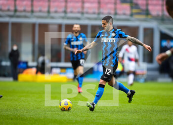 2021-01-03 - Stefano Sensi of FC Internazionale in action during the Serie A 2020/21 football match between FC Internazionale vs FC Crotone at the San Siro Stadium, Milan, Italy on January 03, 2021 - Photo FCI / Fabrizio Carabelli - FC INTERNAZIONALE VS FC CROTONE - ITALIAN SERIE A - SOCCER