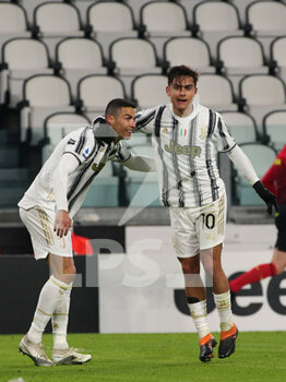 2021-01-03 - 7 Cristiano Ronaldo (JUVENTUS FC) and 10 Paulo Dybala (JUVENTUS FC) celebrates for the goal - JUVENTUS VS UDINESE - ITALIAN SERIE A - SOCCER