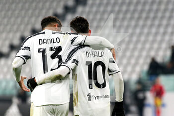 2021-01-03 - 10 Paulo Dybala (JUVENTUS FC) and 13 Danilo Luiz da Silva (JUVENTUS FC) celebrates the goal - JUVENTUS VS UDINESE - ITALIAN SERIE A - SOCCER