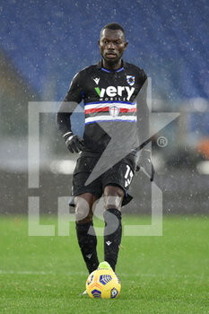 2021-01-03 - ROME, ITALY - January 3 : Omar Colley of UC Sampdoria  during the Serie A soccer match between AS Roma and UC Sampdoria at Stadio Olimpico on January 3,2021 in Rome Italy - ROMA VS SAMPDORIA - ITALIAN SERIE A - SOCCER