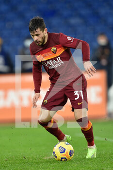 2021-01-03 - ROME, ITALY - January 3 : Carles Perez of AS Roma in action during the Serie A soccer match between AS Roma and UC Sampdoria at Stadio Olimpico on January 3,2021 in Rome Italy - ROMA VS SAMPDORIA - ITALIAN SERIE A - SOCCER